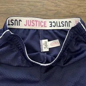 Short De Compression Fille Justice Taille 8 - Rayures Mesh - Neuf Avec étiquette